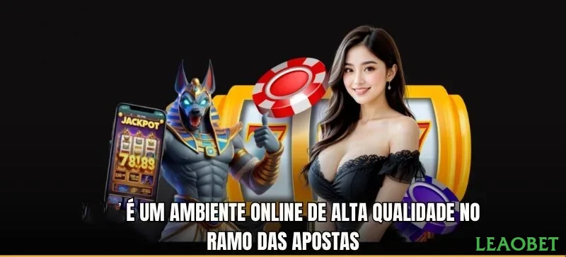 Imagem promocional da leaobet mostrando a plataforma e suas vantagens